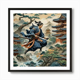 Samurai Art 114 Art Print