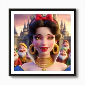 Snow White And The Seven Dwarfs 6 Art Print