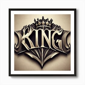 King Logo Art Print