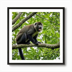 Monkey In A Tree 1 Art Print