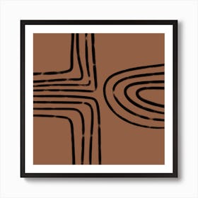 The Lines Square Art Print