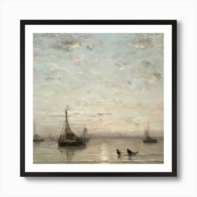 Boat In The Water 1 Art Print