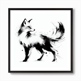 Fox Painting Art Print