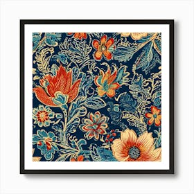 Floral Pattern 1 Art Print