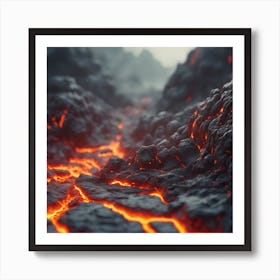 Lava Flow 34 Art Print