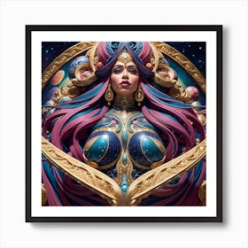 Aphrodite in color Art Print