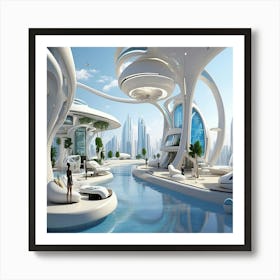 Art1 - world2100 - lifestyle - imagine Art Print