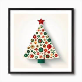 Christmas Tree Vector Art Print