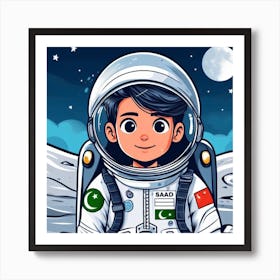 Pakistan Astronaut 1 Art Print