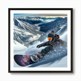 Snowboarder Art Print