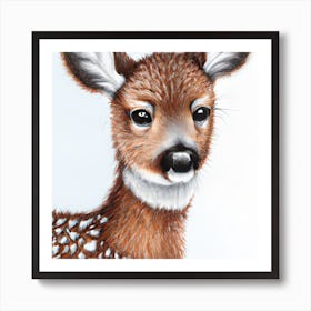 Deer Portrait Art Print