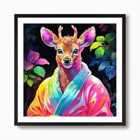 Samurai Deer Art Print