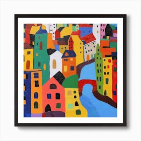 Abstract Travel Collection Amsterdam Netherlands 6 Art Print