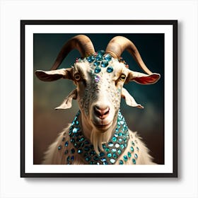 Goat With Jewels 1 Art Print