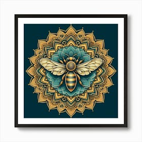 Majestic Bee Art Print