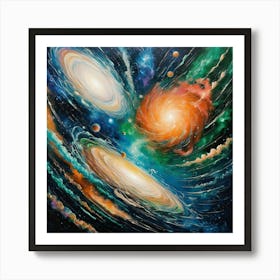 Galaxy Painting 2 Art Print