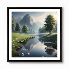 Lily Pond 1 Art Print