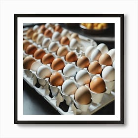 Eggs In A Carton 3 Art Print