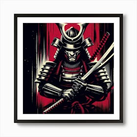 A traditional samurai warrior 2 Art Print