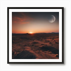 Desert Landscape - Desert Stock Videos & Royalty-Free Footage 38 Art Print