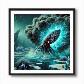 Tidalus Ink Cloud Art Print