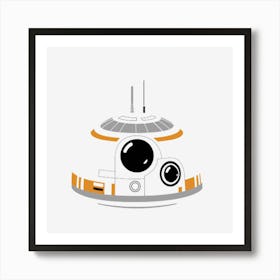 Robot Minimalism Art Print