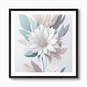 Abstract Floral Painting Art Print