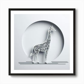 Minimalism, Giraffe 3 Art Print