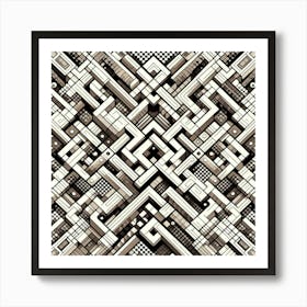 Abstract Geometric Pattern 37 Art Print