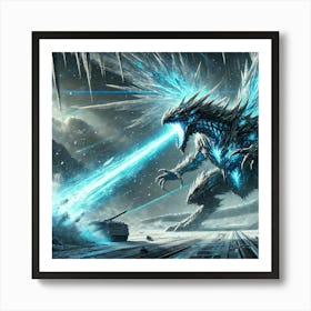 A Futuristic Sci Fi Depiction Of Shard Volley In A Art Print