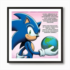 Sonic The Hedgehog 17 Art Print