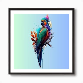 Beautiful parrot Art Print