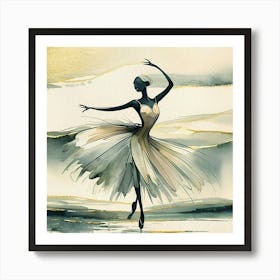 Ballerina Painting Art Print