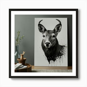 Deer Print Art Print