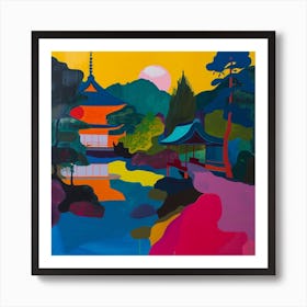 Colourful Gardens Ryoan Ji Garden Japan 6 Art Print