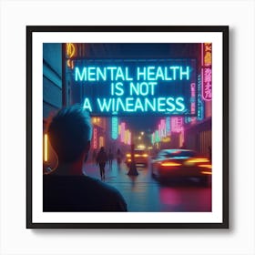 Mental Health Is Not A Waste Of Time Art Print