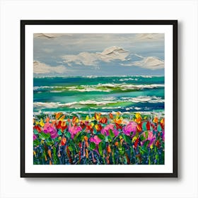 Coastal Blooms Art Print