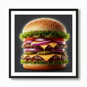 Hamburger Png 2 Art Print