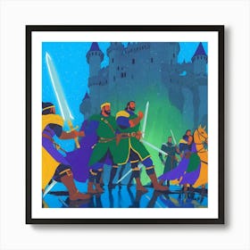 Kings And Knights Art Print