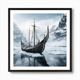 Viking Ship Art Print