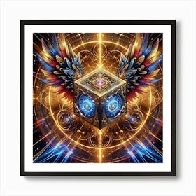 Cube Of Light 10 Art Print