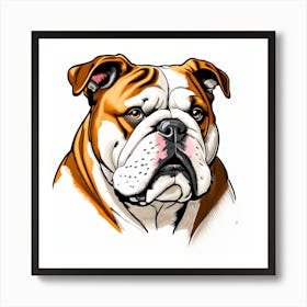 Bulldog Art Print