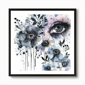 Eye Of The Flower 1 Art Print