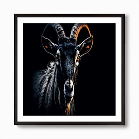 Black Goat Art Print