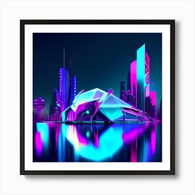 Futuristic City 2 Art Print