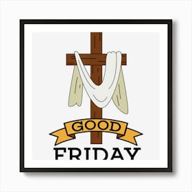 Good Friday Cute Fasting And Penance Gift Art Print