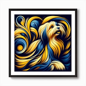 Havanese Dog Breed 02 Art Print