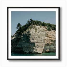 Indian Head in Pictured Rocks National Lakeshore in Munising, Michigan Art Print