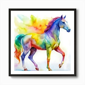 Rainbow Horse 5 Art Print