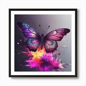 Butterfly Painting 273 Art Print